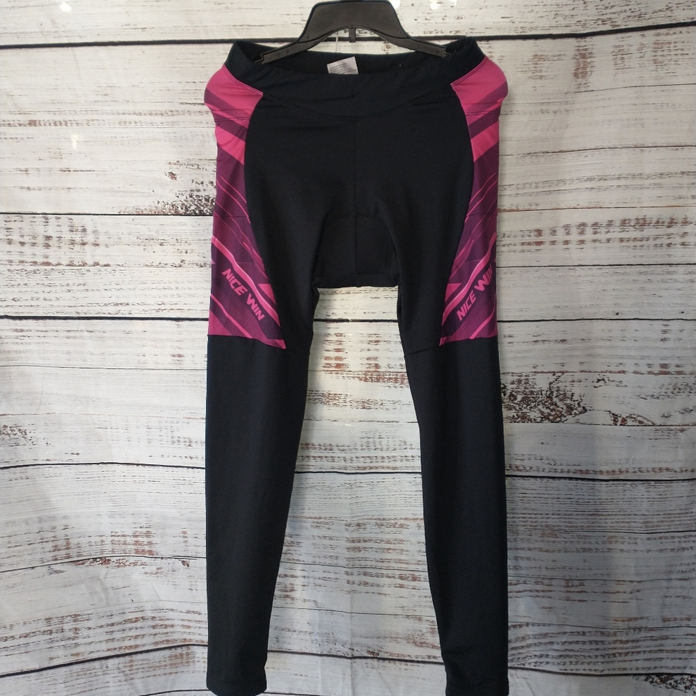 Nice Win Padded Thermal Fleece Cycling Leggings size L.    J
